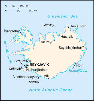 A Map of Iceland