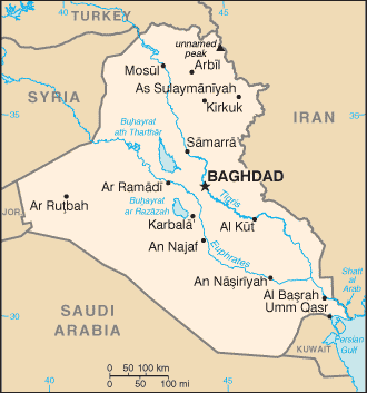 A Map of Iraq