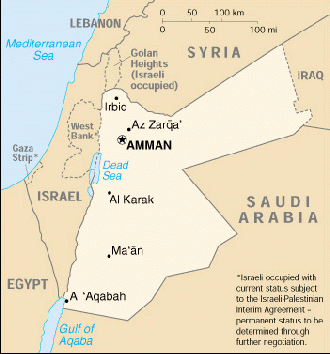 A Map of Jordan