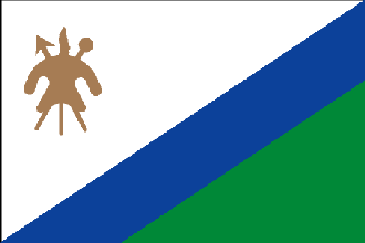  Flag for Lesotho