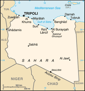 A Map of Libya