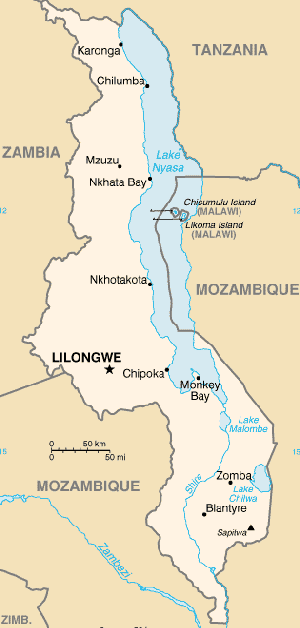 A Map of Malawi