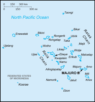 A Map of Marshall Islands