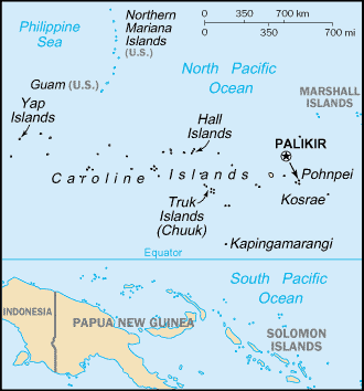 A Map of Micronesia