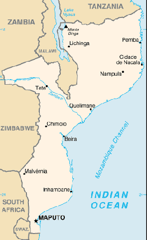 A Map of Mozambique
