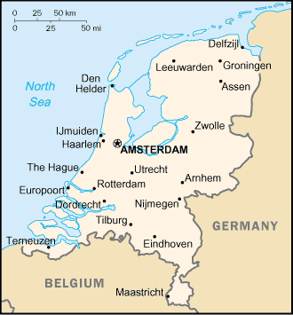 A Map of Netherlands