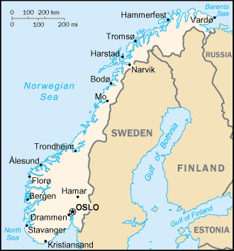 A Map of Norway