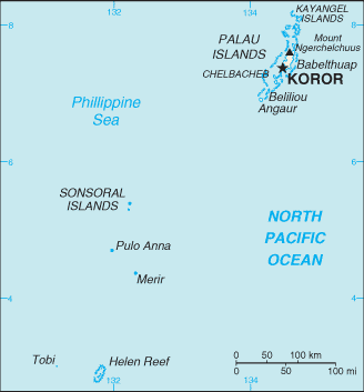A Map of Palau