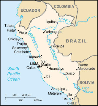 A Map of Peru