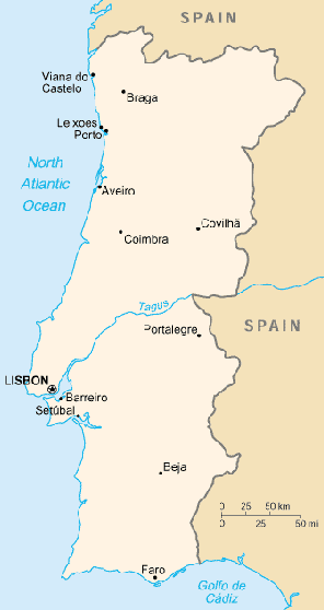 A Map of Portugal