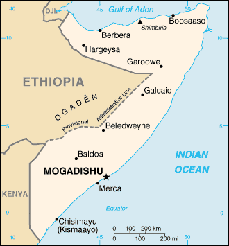A Map of Somalia