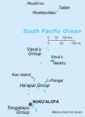A Map of Tonga