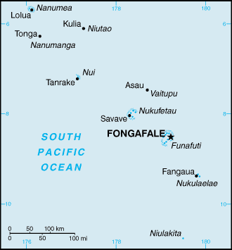 A Map of Tuvalu