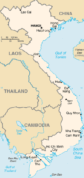 A Map of Vietnam