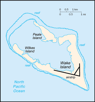 A Map of Wake Island