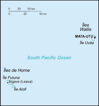 A Map of Wallis and Futuna Islands