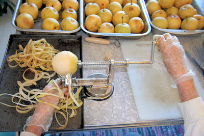 Peeling Asian Pears