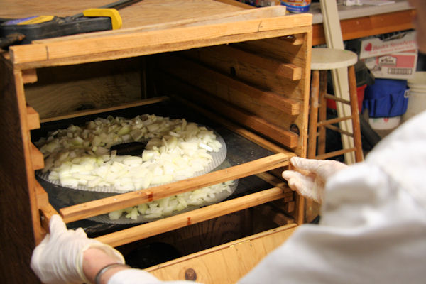 Step 8 - Trays into the Dehydrator 