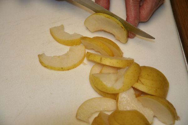 Step 15 - Slice Pears