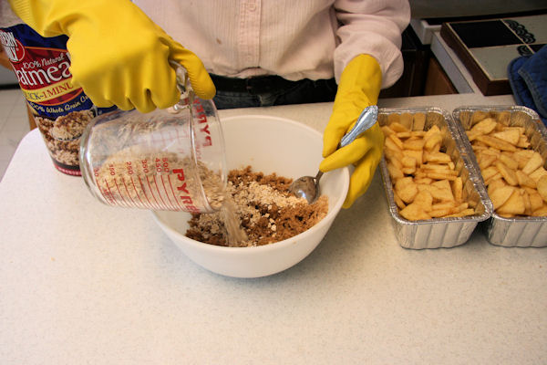 Step 18 - Add Oats to Topping Bowl  