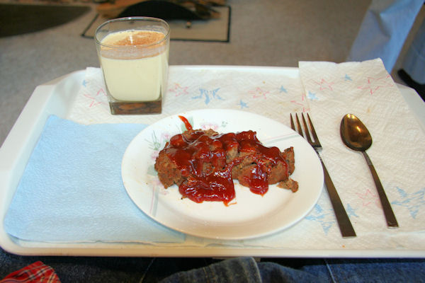 Step 24 - Defrosting and Serving the Meatloaf 