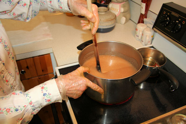 Step 13 - Stir in Sugar/Nutmeg