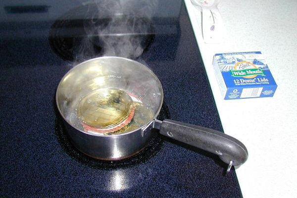 Step Three, Bring Lids to a Boil