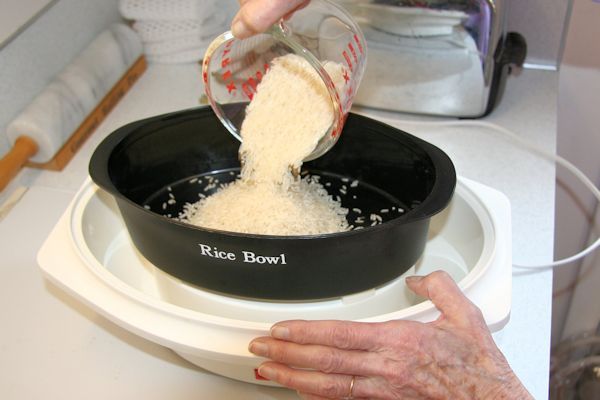 Step 2 - Put Rice in Bowl