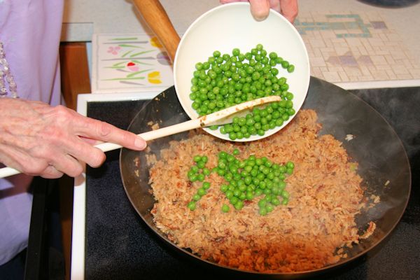 Step 19 - Add Peas