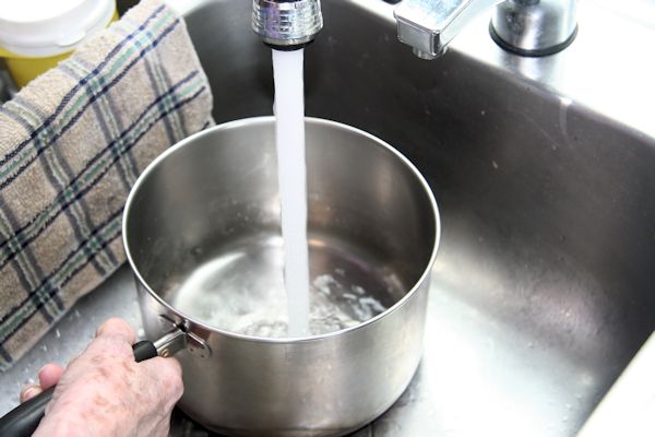 Step 4 - Fill Pan with Cold Water