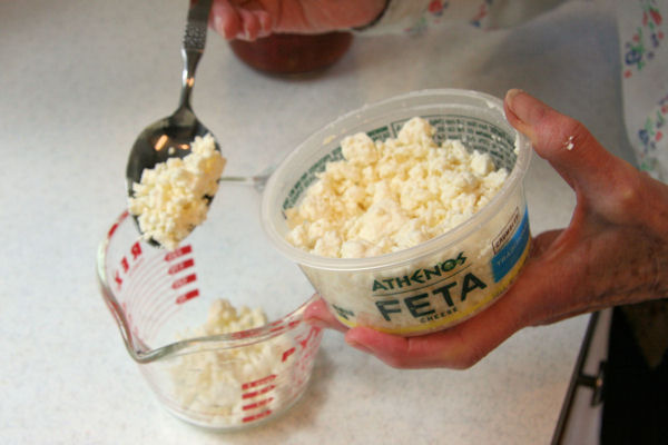 Step 12 - Measure Feta Cheese 