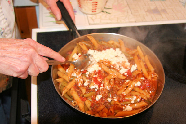 Step 21 - Stir in Feta Cheese 