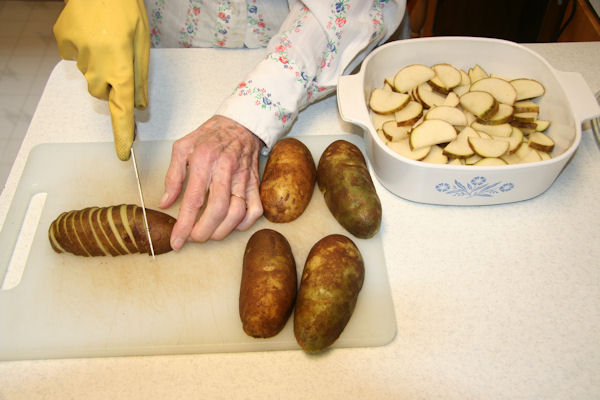 Step 3 - Slice Potatoes