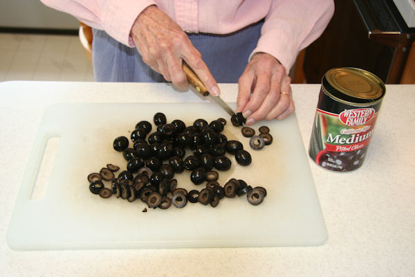Step 4 - Slice Olives