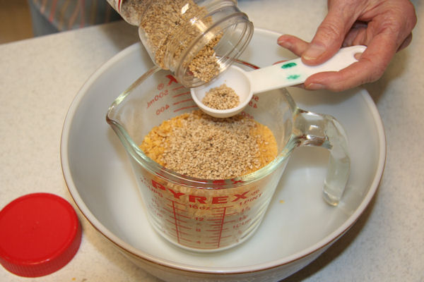 Step 16 - Measure Sesame Seeds