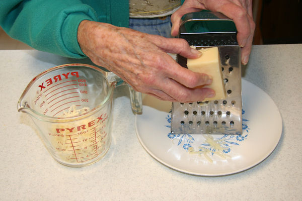 Step 1 - Grate Cheese