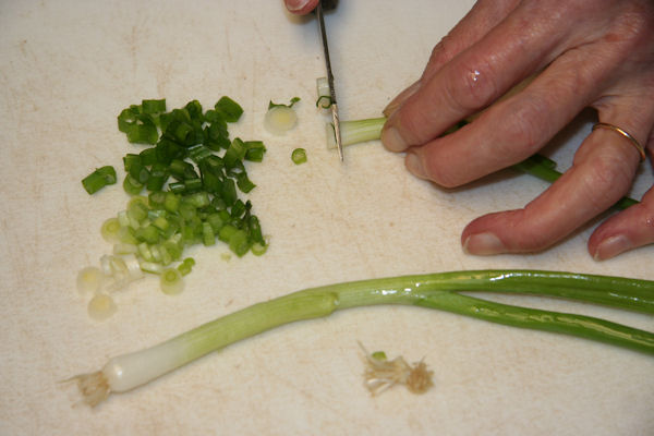Step 3 - Cut Green Onions