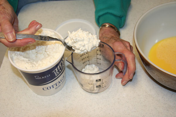 Step 8 - Measure Cottage Cheese