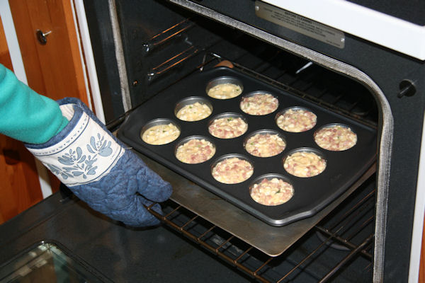 Step 22 - Into the Oven