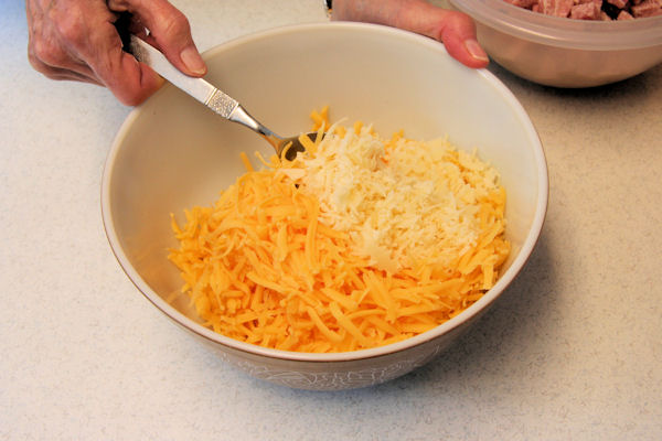 Step 8 - Mix Cheeses