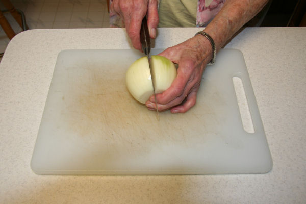 Step 2 - Peel and Cut Onion 