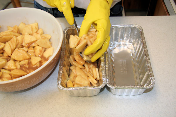 Step 11 - Fill Pans with Apples  