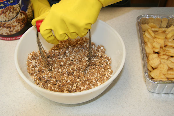 Step 20 - Mix in Oats to Topping 