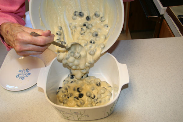 Step 19 - Batter into Baking Dish