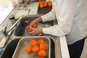 Making Apricot Crisp Step 1