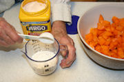 Making Apricot Crisp Step 6