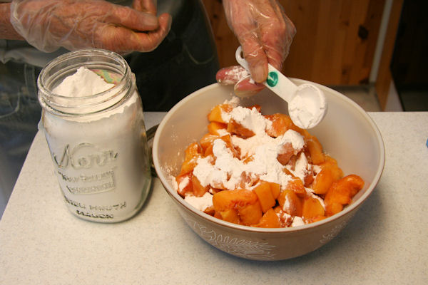 Step 6 - Add Starch to Peaches 