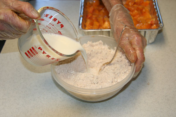 Step 17 - Add Milk to Baking Mix and Stir 