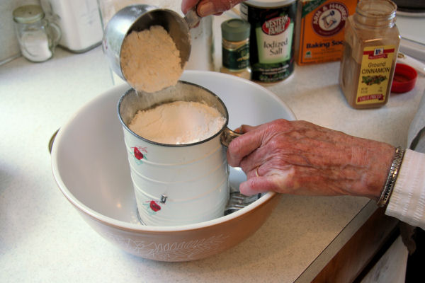 Step 10 - Fill the Sifter with Flour