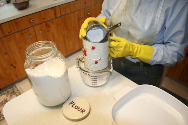 Step 12 - Put Flour into Sifter 